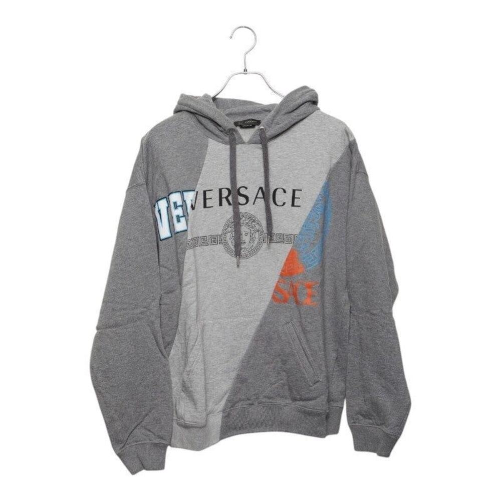 Versace Medusa Logo Cotton Hoodie Multicolor
